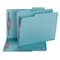 Smead Fastener Folder, 1/3 Cut Tab, Letter, 25/BX, Bright Blue PK SMD14937 - alternate 1